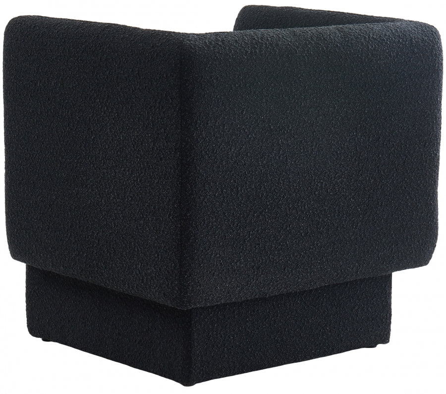 Chaise d'appoint Vera en tissu bouclé
