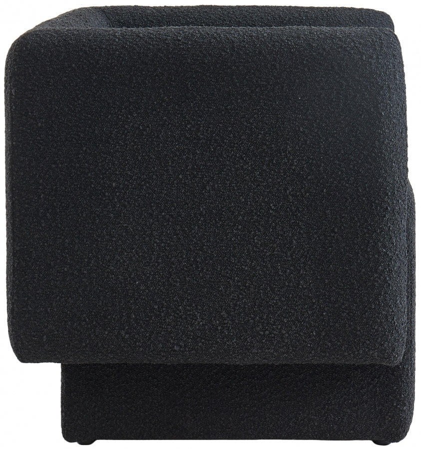 Chaise d'appoint Vera en tissu bouclé