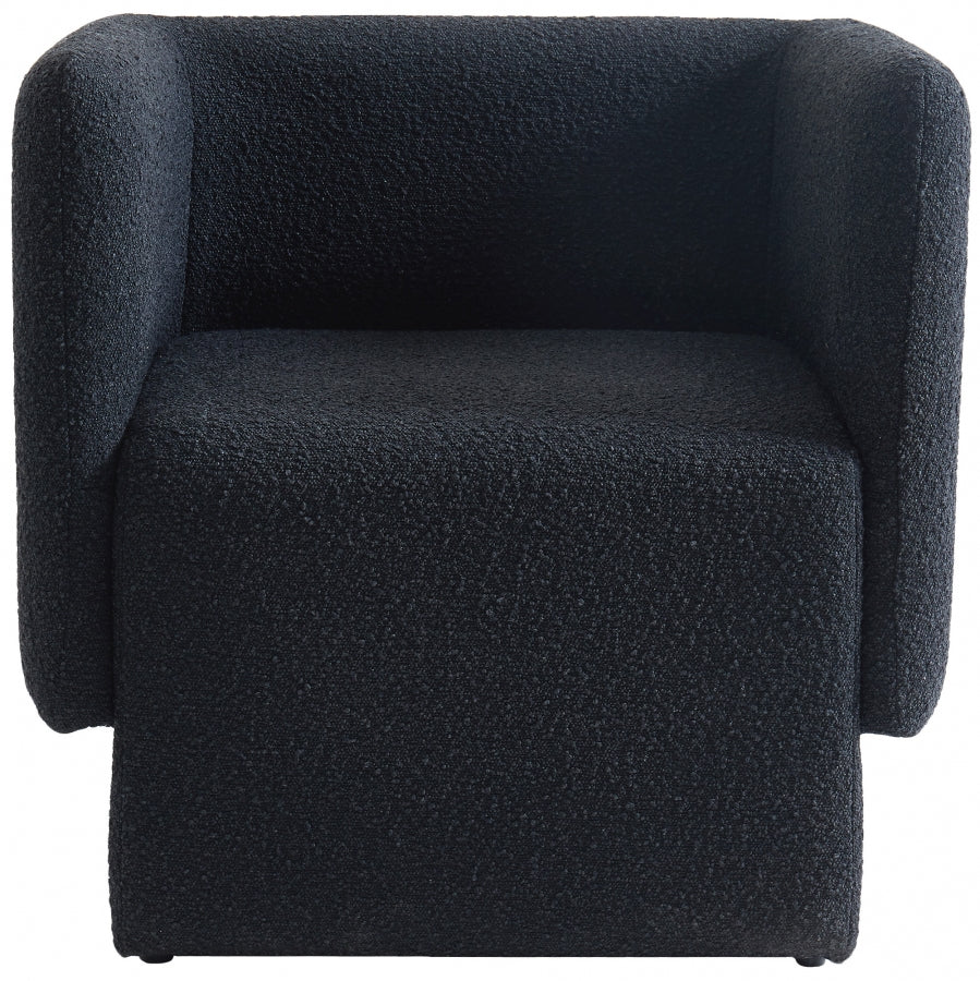 Chaise d'appoint Vera en tissu bouclé