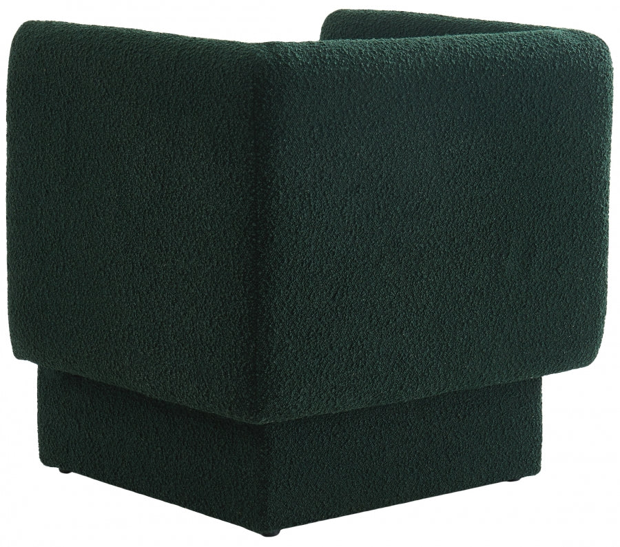 Chaise d'appoint Vera en tissu bouclé