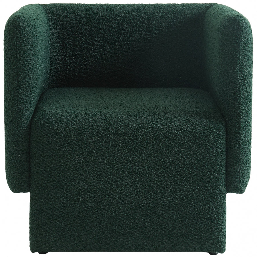 Chaise d'appoint Vera en tissu bouclé