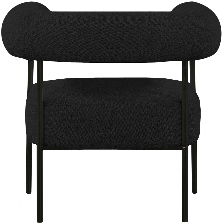 Chaise d'appoint Blake en tissu bouclé