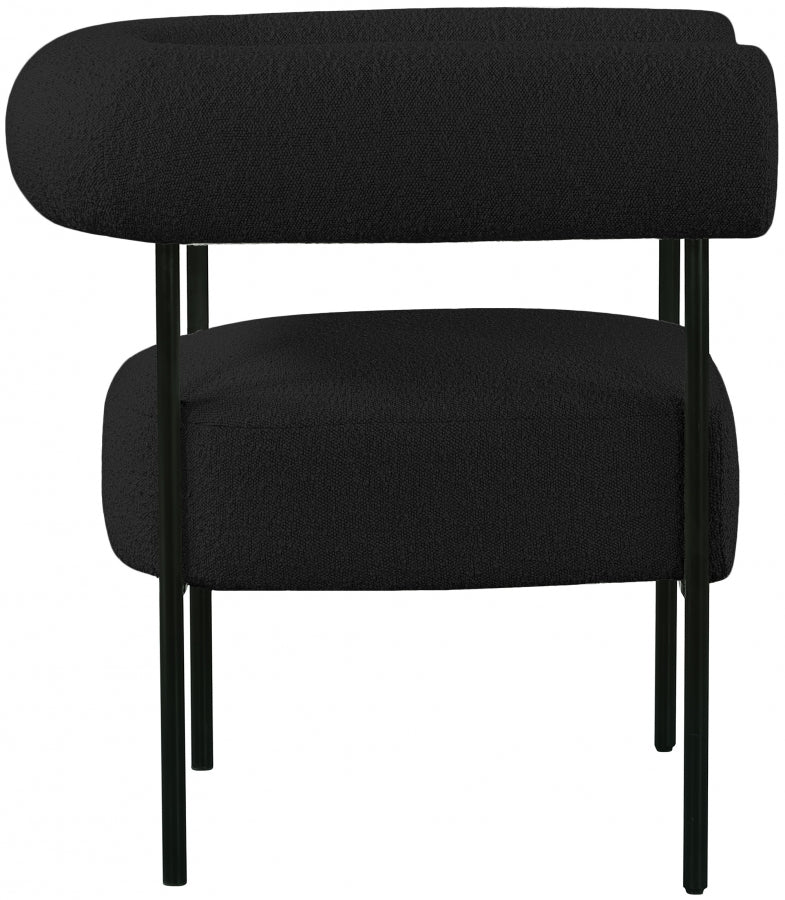 Chaise d'appoint Blake en tissu bouclé