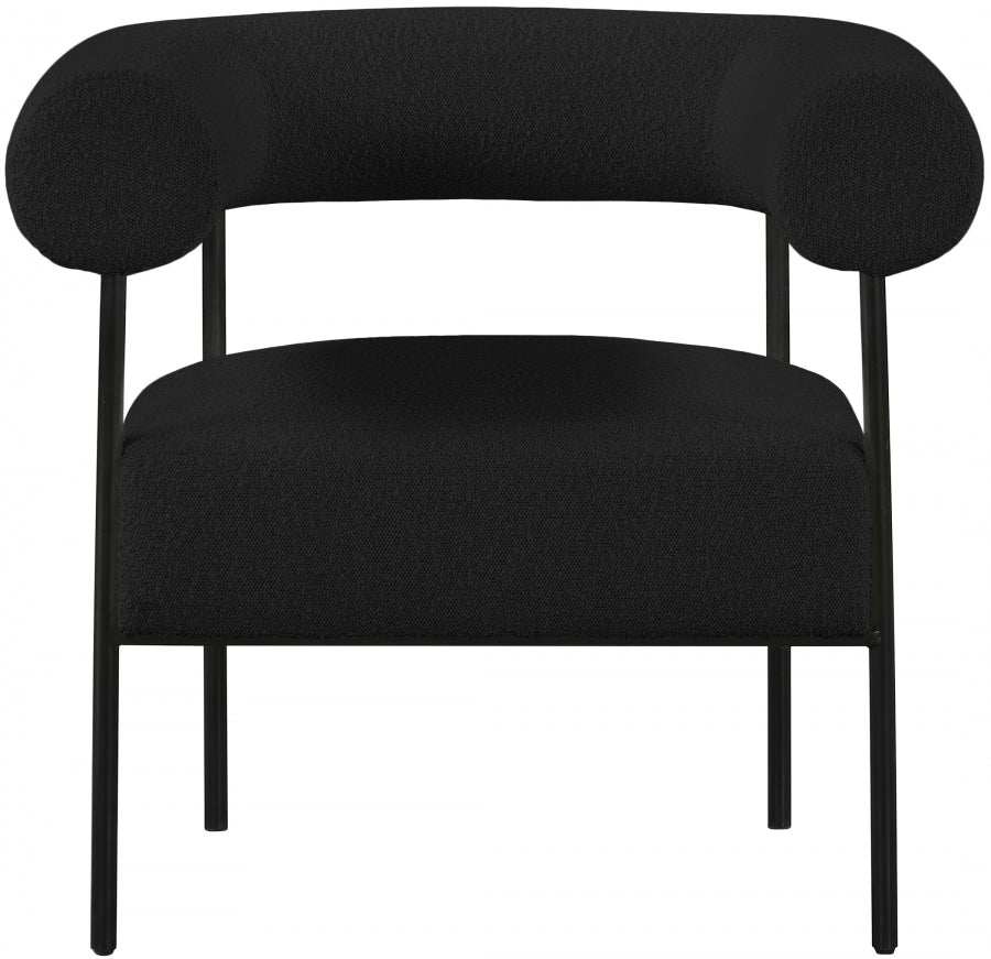 Chaise d'appoint Blake en tissu bouclé