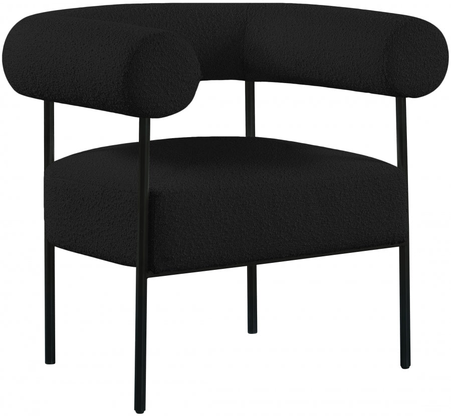 Chaise d'appoint Blake en tissu bouclé