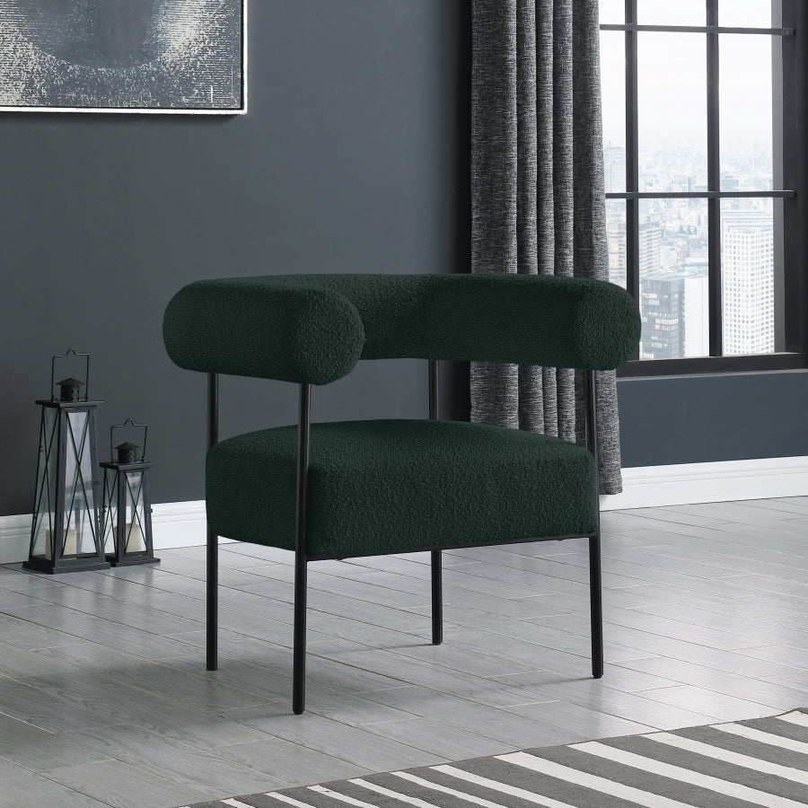 Chaise d'appoint Blake en tissu bouclé