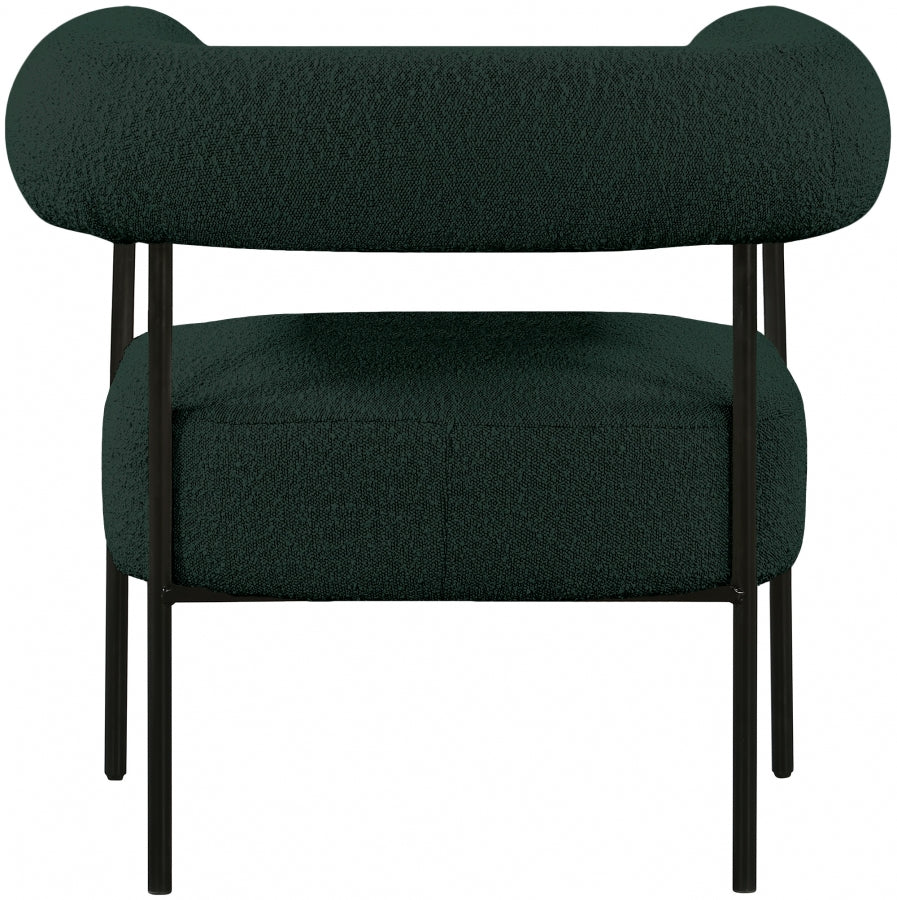 Chaise d'appoint Blake en tissu bouclé