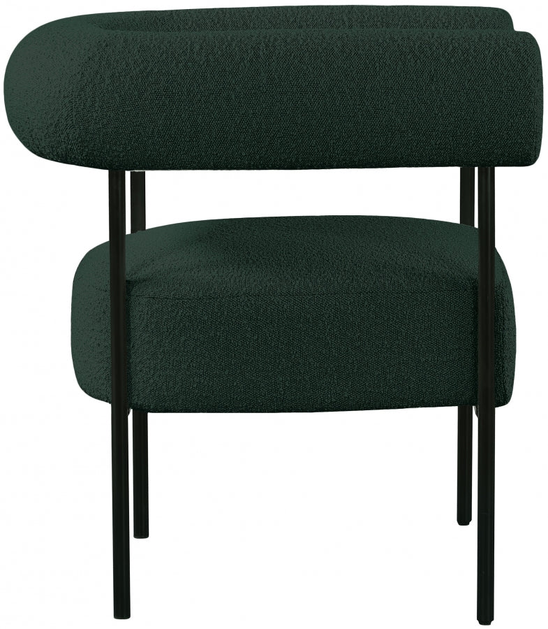 Chaise d'appoint Blake en tissu bouclé