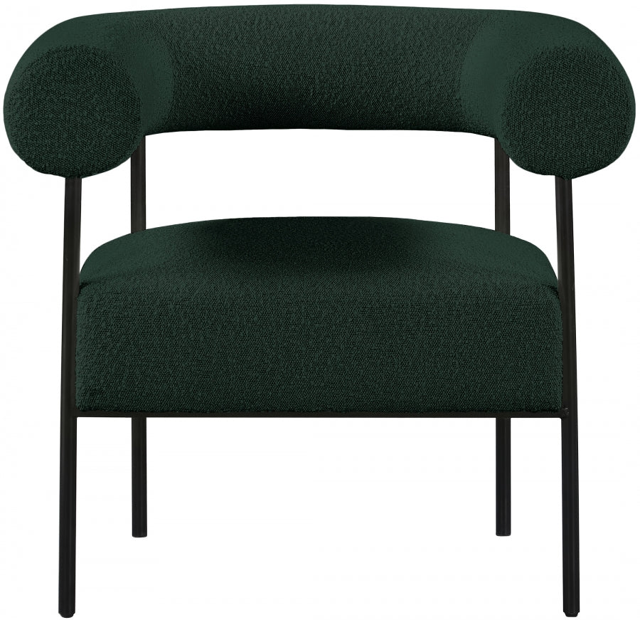 Chaise d'appoint Blake en tissu bouclé