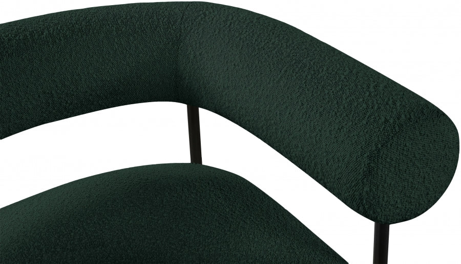 Chaise d'appoint Blake en tissu bouclé