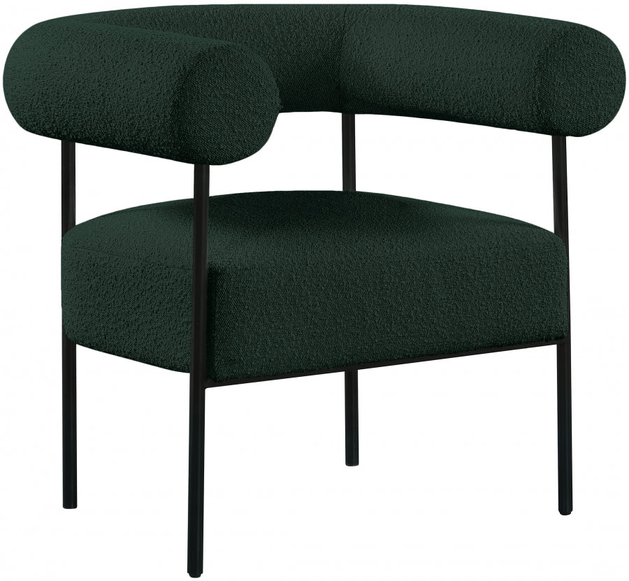 Chaise d'appoint Blake en tissu bouclé