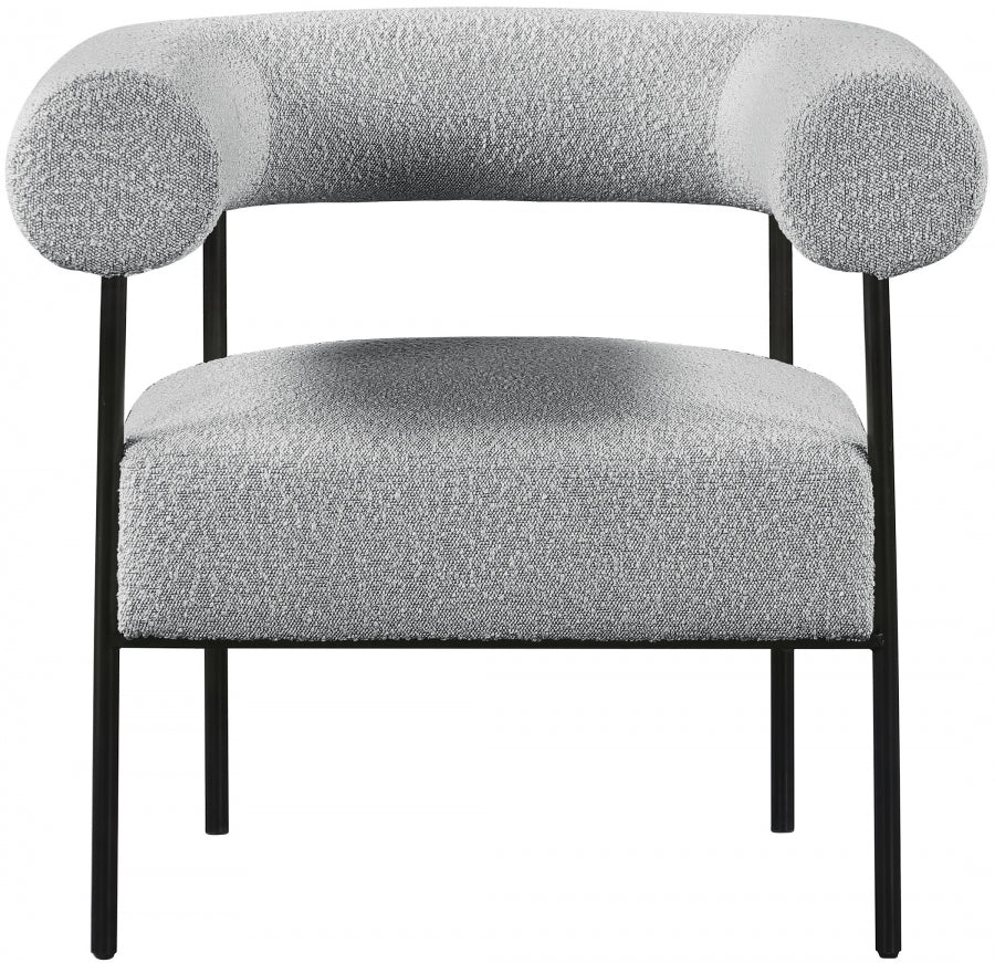 Chaise d'appoint Blake en tissu bouclé