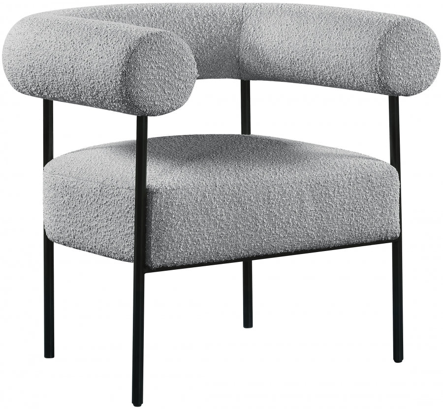 Chaise d'appoint Blake en tissu bouclé