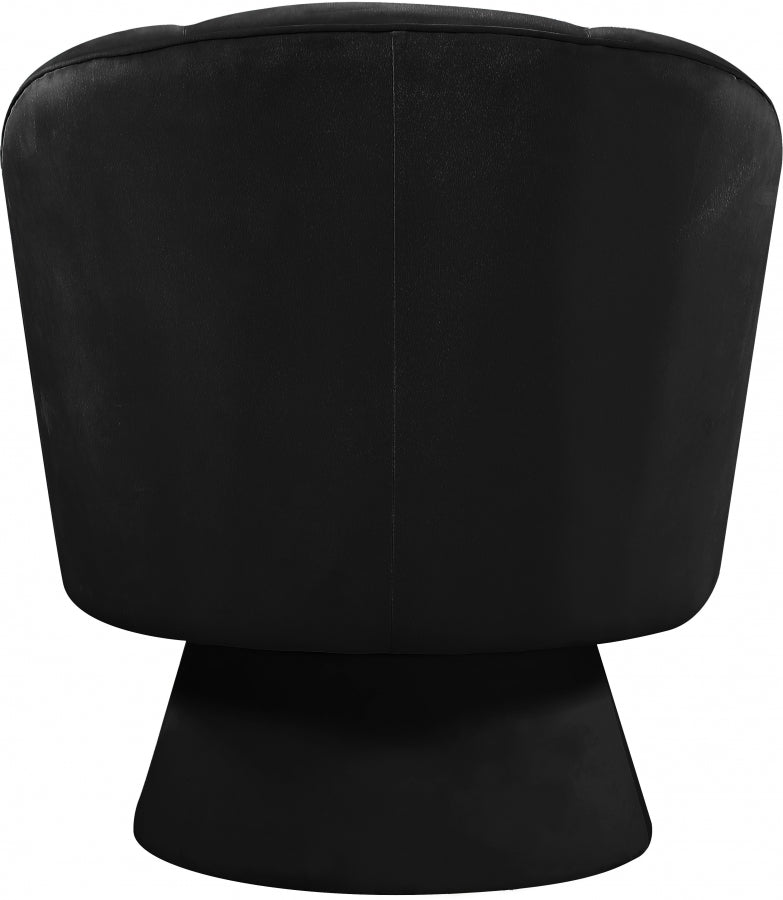 Chaise d'appoint en velours Swanson