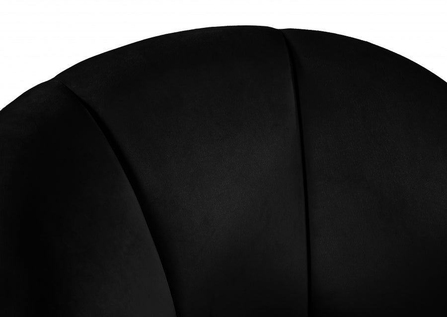 Chaise d'appoint en velours Swanson