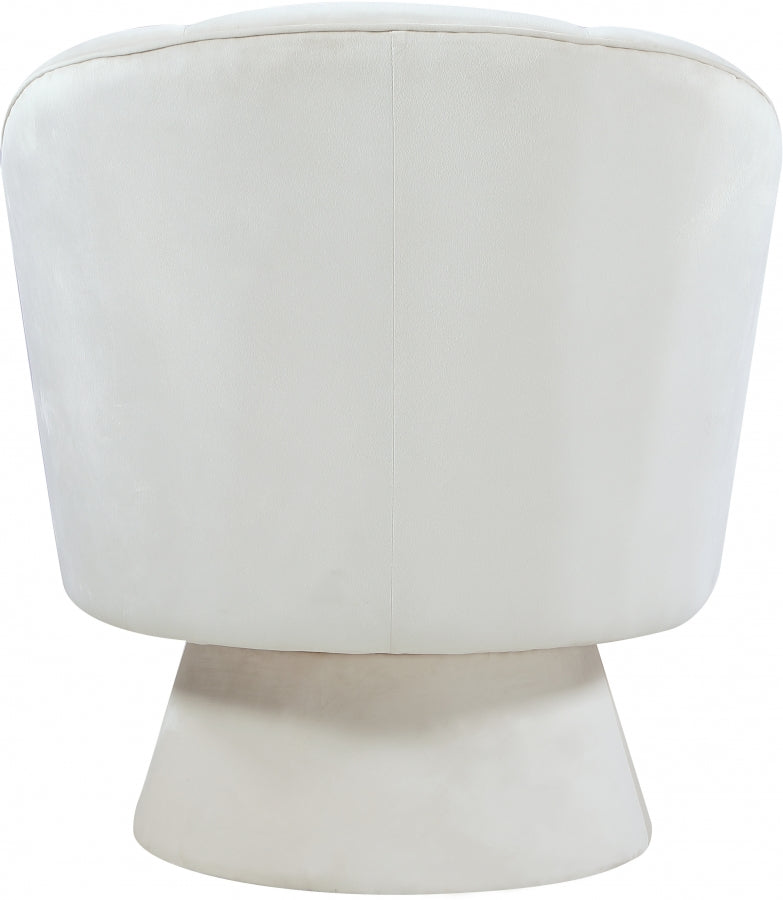 Chaise d'appoint en velours Swanson