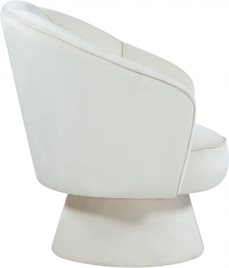 Chaise d'appoint en velours Swanson