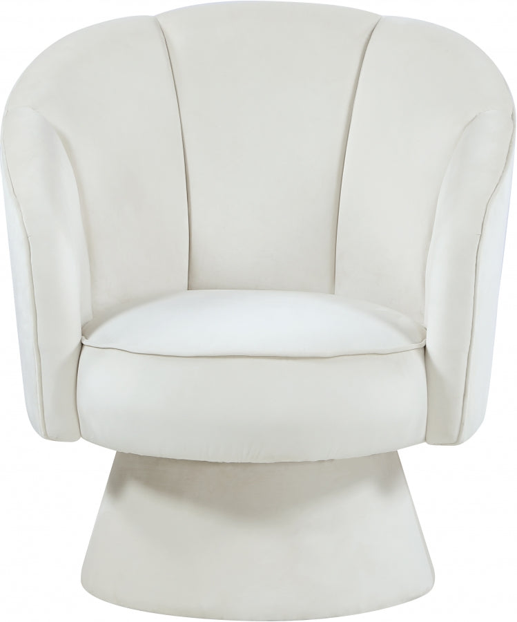 Chaise d'appoint en velours Swanson