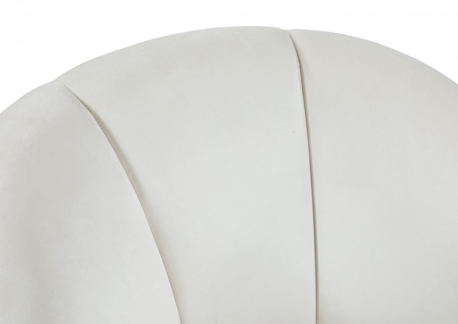 Chaise d'appoint en velours Swanson