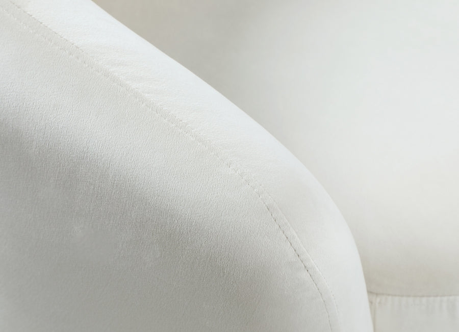Chaise d'appoint en velours Swanson