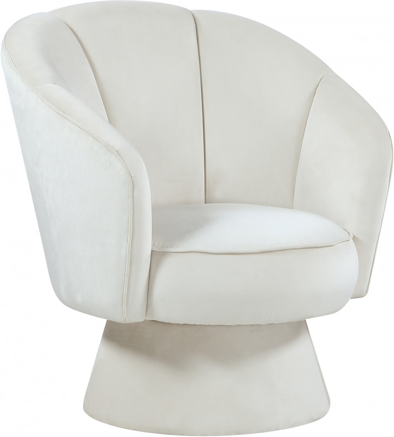 Chaise d'appoint en velours Swanson