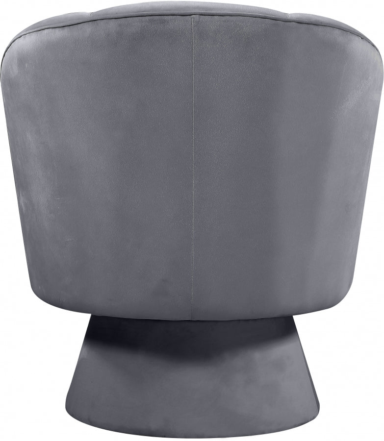 Chaise d'appoint en velours Swanson