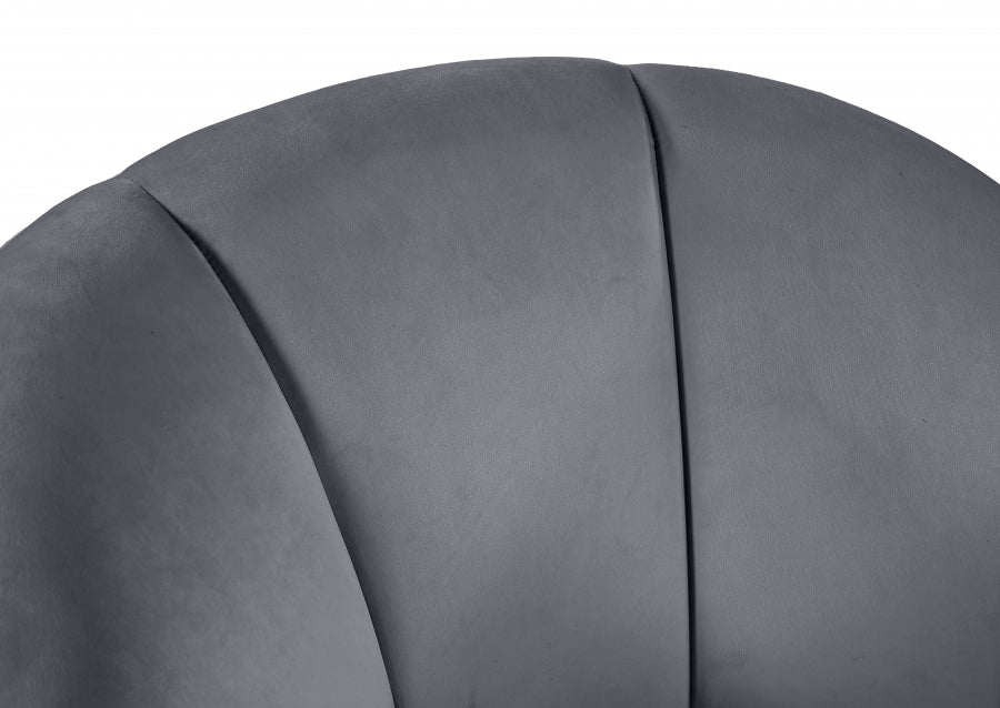 Chaise d'appoint en velours Swanson