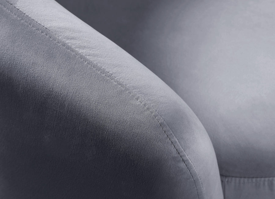 Chaise d'appoint en velours Swanson