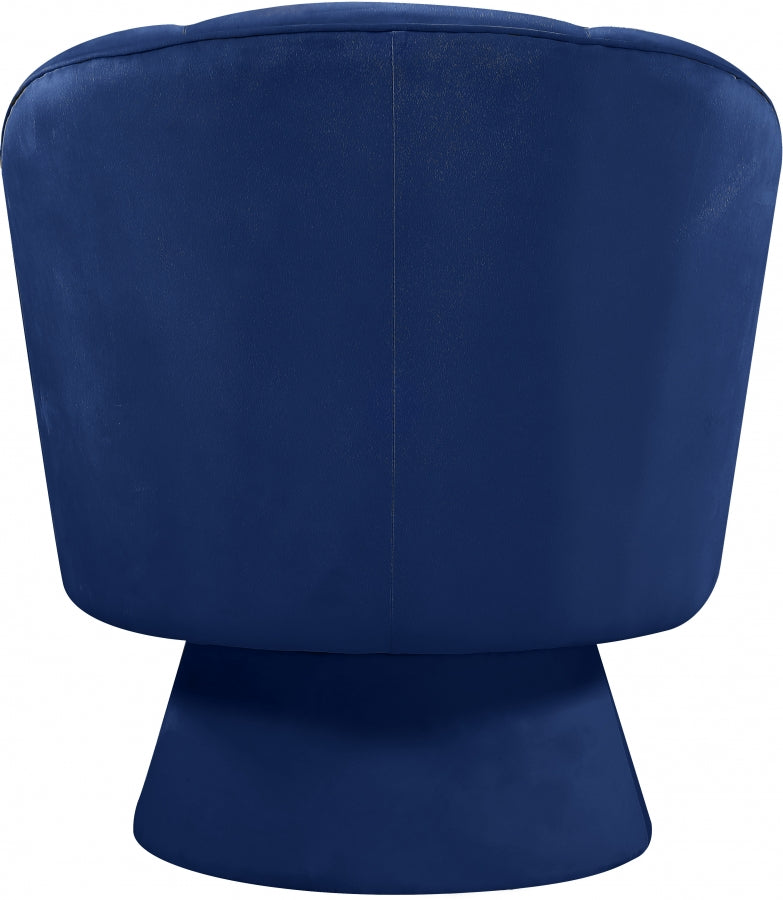 Chaise d'appoint en velours Swanson