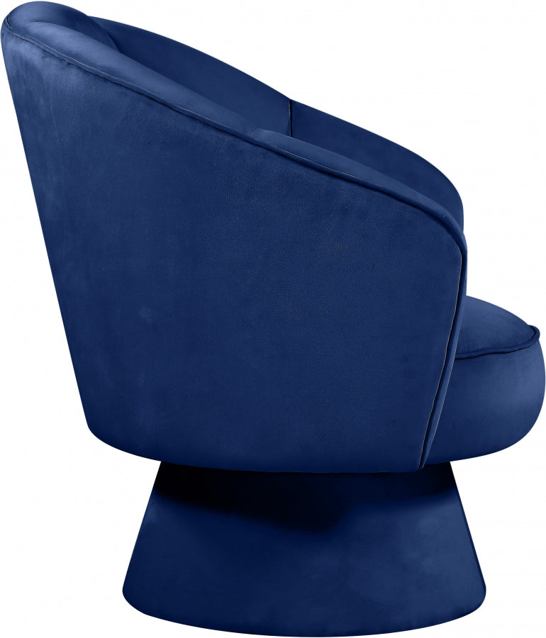 Chaise d'appoint en velours Swanson