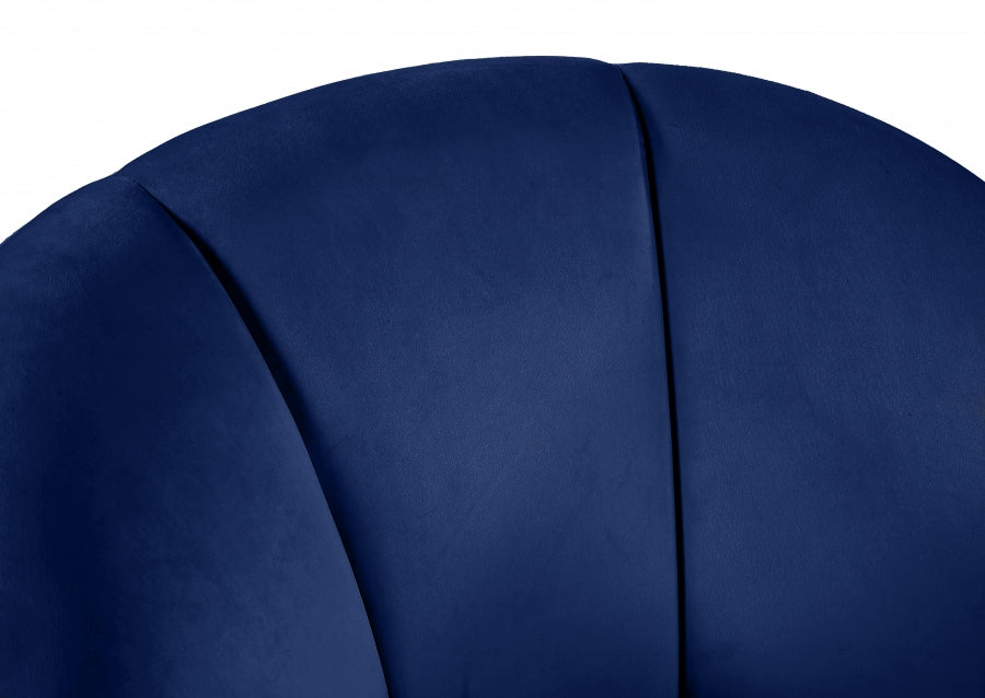 Chaise d'appoint en velours Swanson