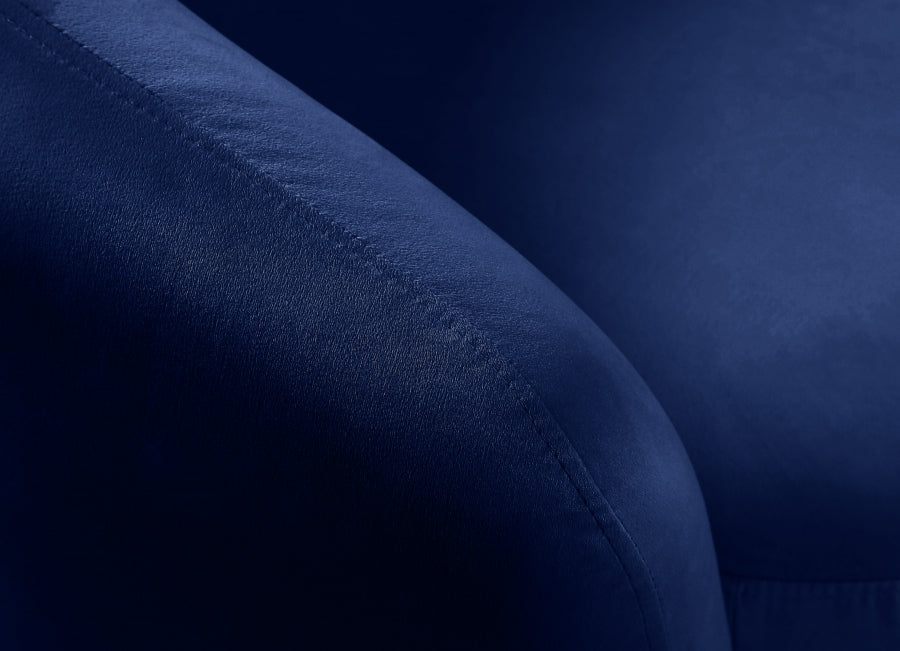 Chaise d'appoint en velours Swanson
