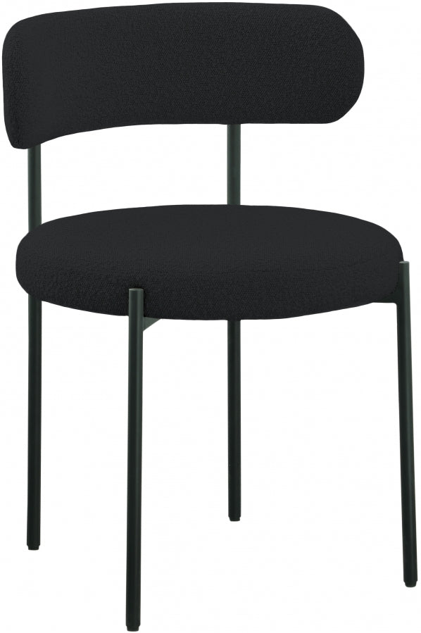 Chaise de salle à manger Beacon en tissu bouclé