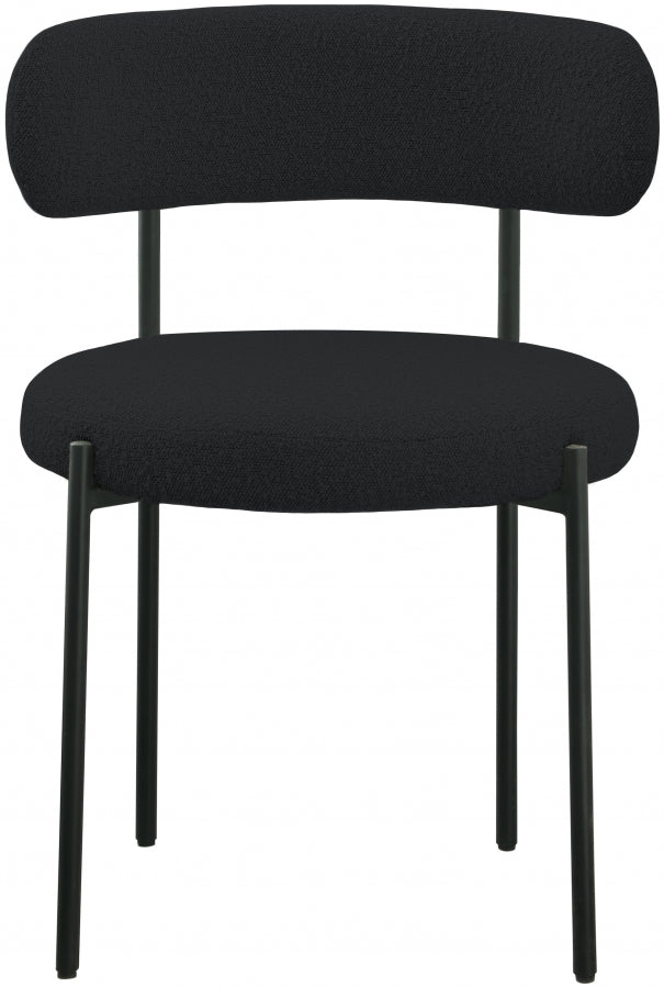 Chaise de salle à manger Beacon en tissu bouclé