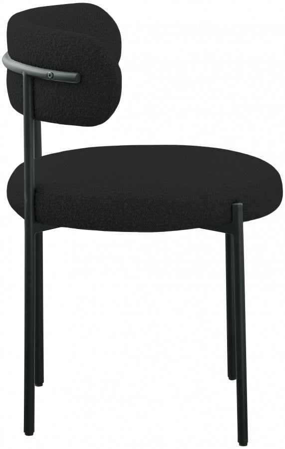 Chaise de salle à manger Beacon en tissu bouclé