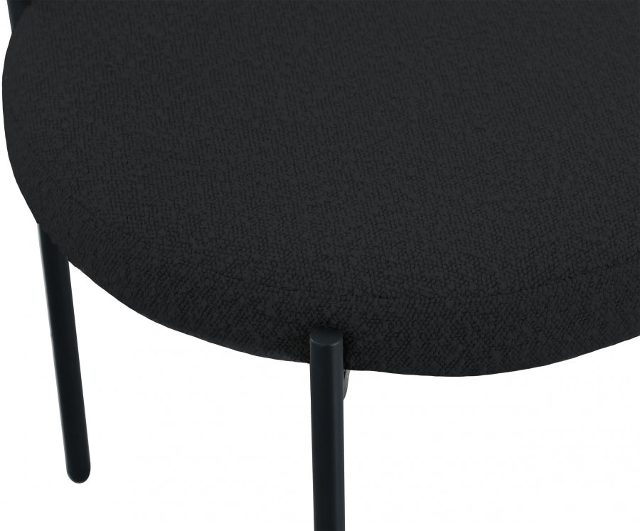 Chaise de salle à manger Beacon en tissu bouclé