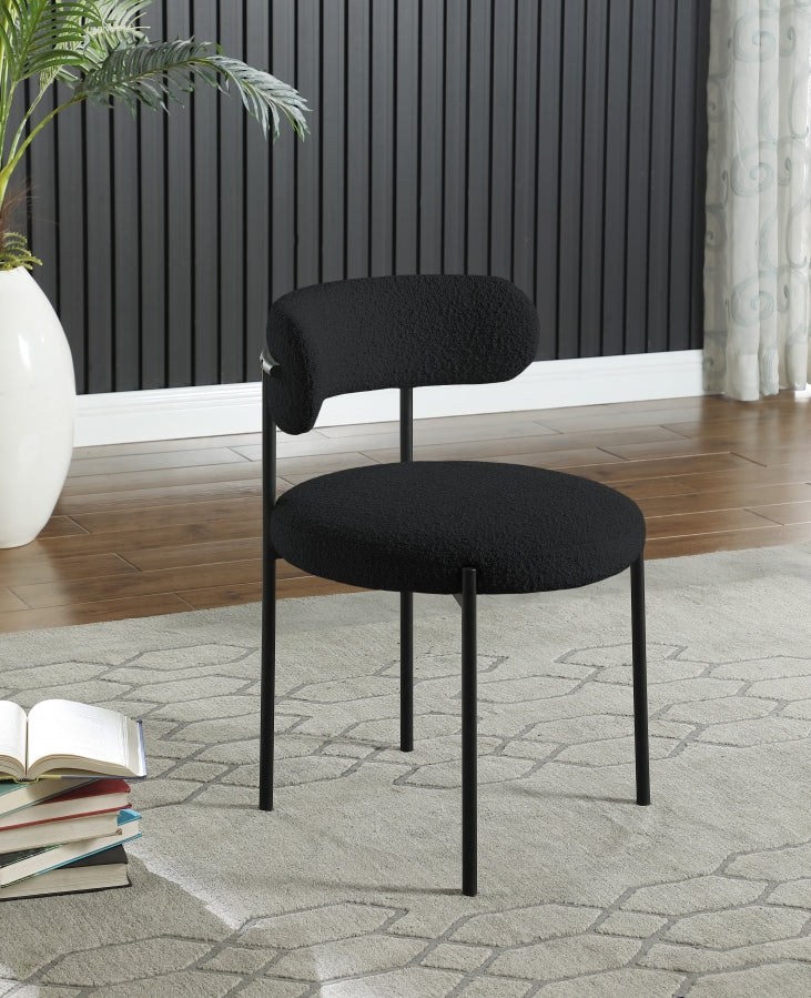Chaise de salle à manger Beacon en tissu bouclé