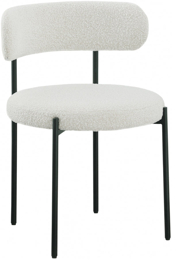 Chaise de salle à manger Beacon en tissu bouclé