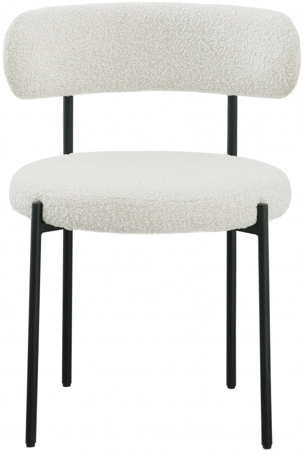 Chaise de salle à manger Beacon en tissu bouclé