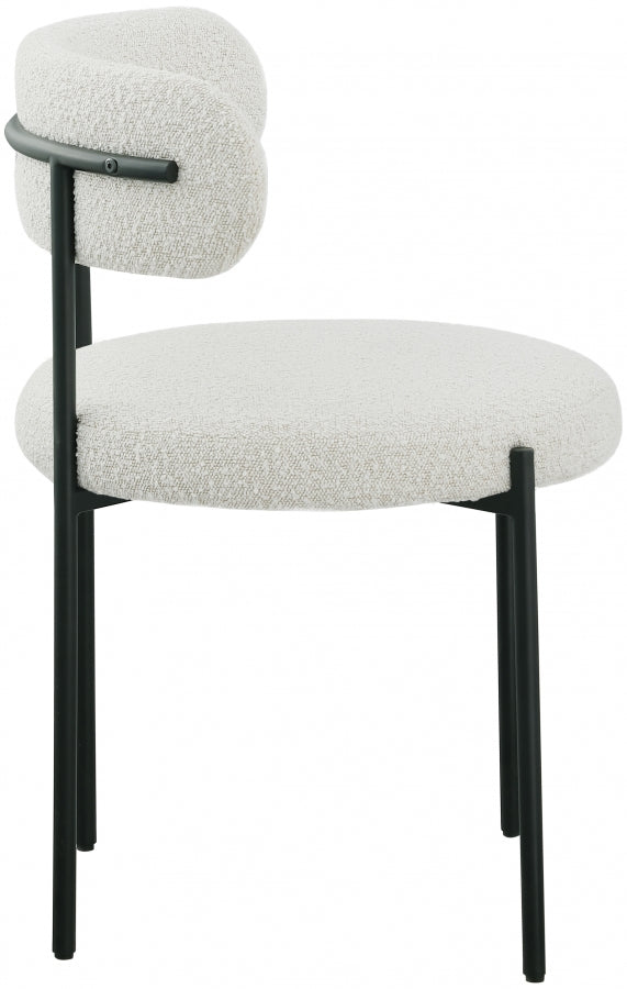 Chaise de salle à manger Beacon en tissu bouclé