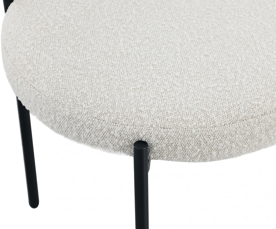 Chaise de salle à manger Beacon en tissu bouclé