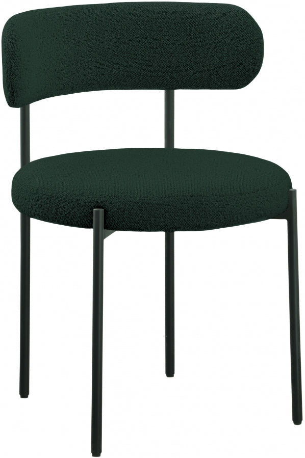 Chaise de salle à manger Beacon en tissu bouclé