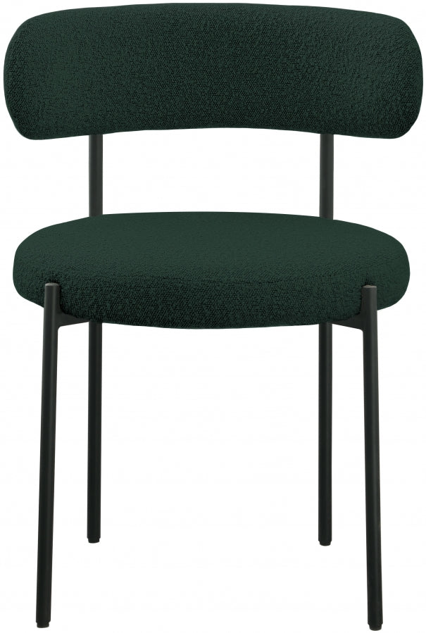 Chaise de salle à manger Beacon en tissu bouclé
