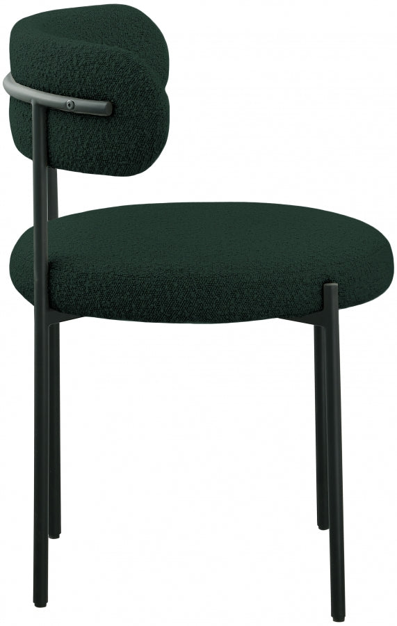 Chaise de salle à manger Beacon en tissu bouclé