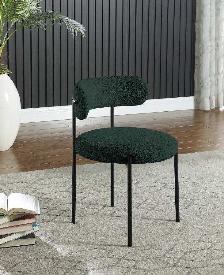 Chaise de salle à manger Beacon en tissu bouclé