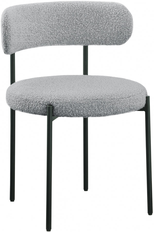 Chaise de salle à manger Beacon en tissu bouclé