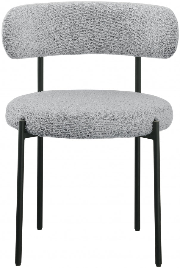 Chaise de salle à manger Beacon en tissu bouclé