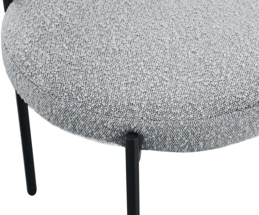 Chaise de salle à manger Beacon en tissu bouclé