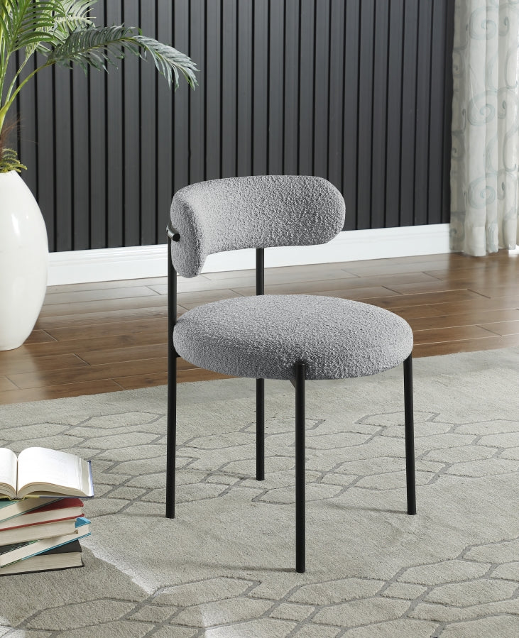 Chaise de salle à manger Beacon en tissu bouclé