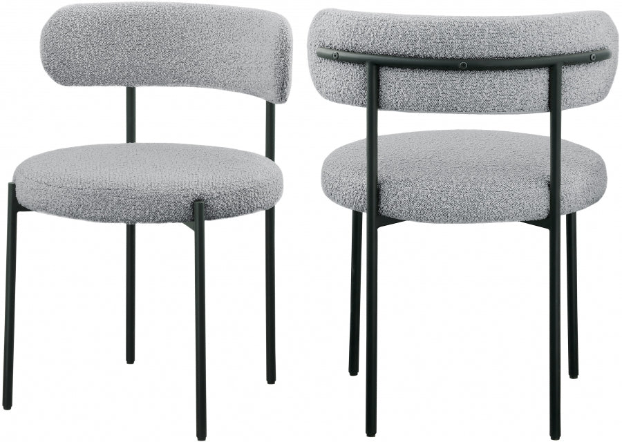 Chaise de salle à manger Beacon en tissu bouclé